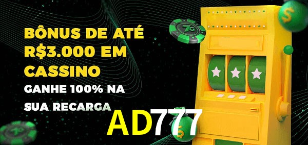AD777 melhor bônus de depósito