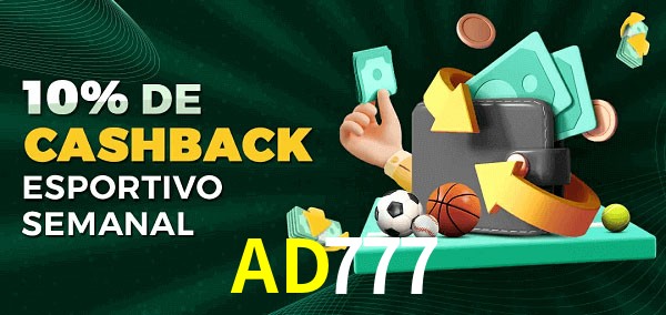 10% de bônus de cashback na AD777